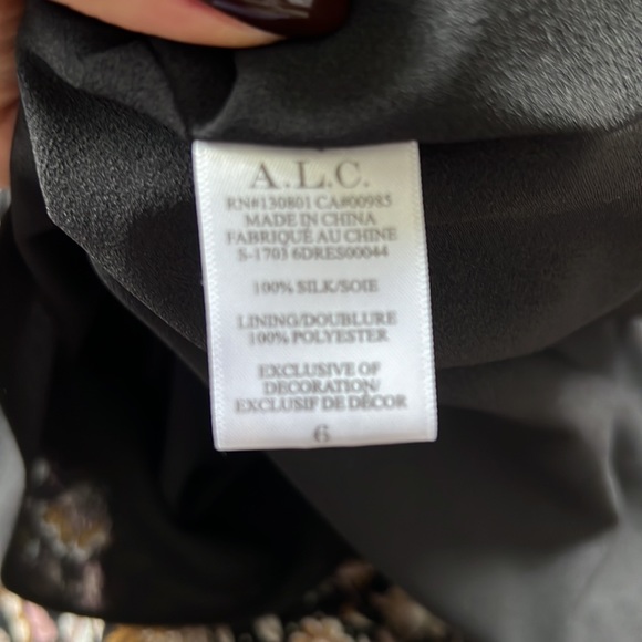 ALC Silk Floral Mini Dress - Picture 6 of 6